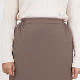 Line Skirt Rose Brown