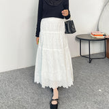 Gia Skirt - Dots Broken White