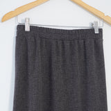 Ribby Skirt - Charcoal