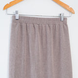 Ribby Skirt - Taupe