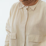 Moon Crop Shirt - Sand