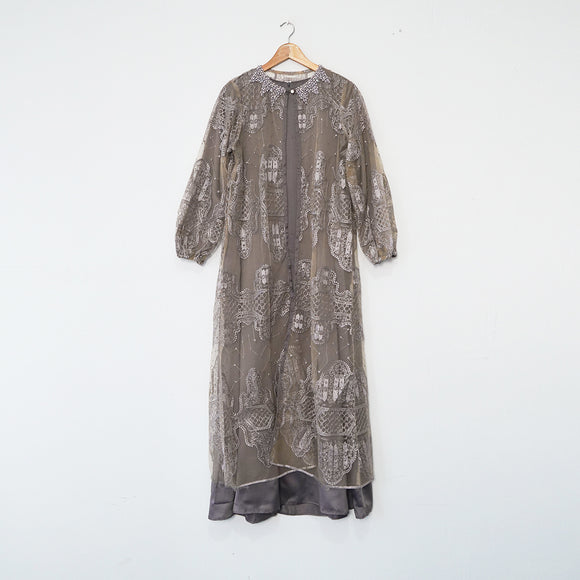 Anggun Lace Dress - Dark Grey