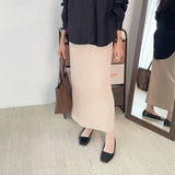 Ribby Skirt - Taupe