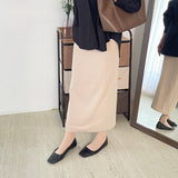 Ribby Skirt - Taupe