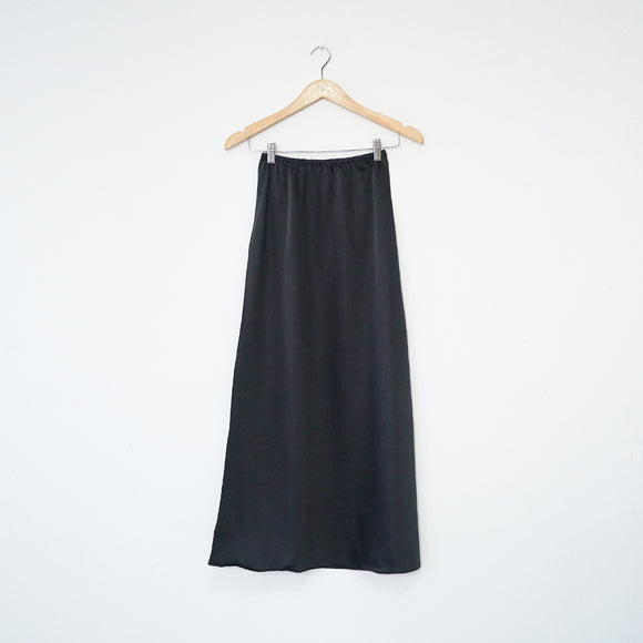 Slip Skirt - Satin Black