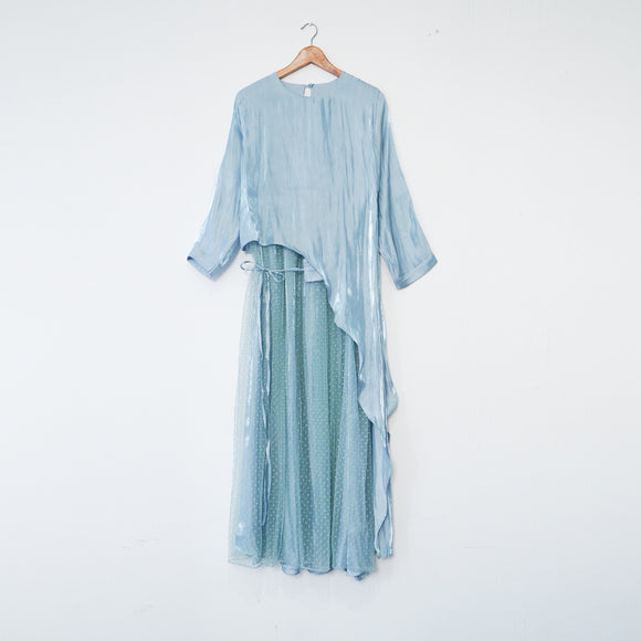 Shimmer Dress - Sky Blue
