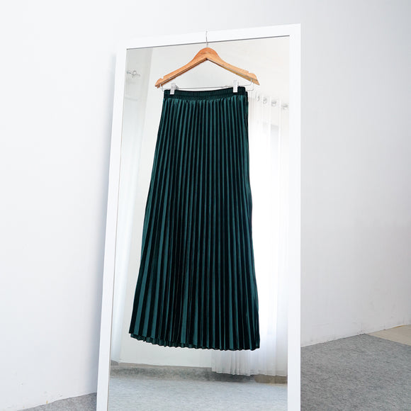 Velvet Skirt Deep Green