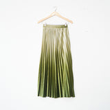 Velvet Skirt Grass Green