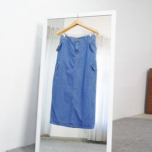 Cargo Jeans - Medium Blue