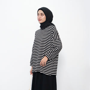 Eve Stripe Black White