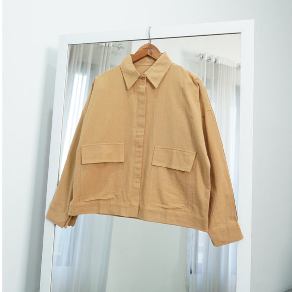 Moon Crop Shirt - Sand