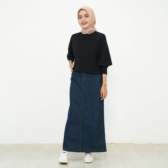 Noona Skirt Solid Blue
