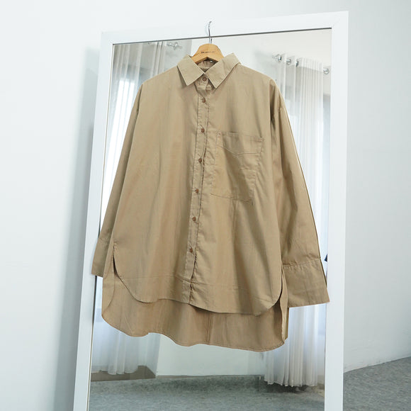 Nabiya Oversized Shirt Coffee